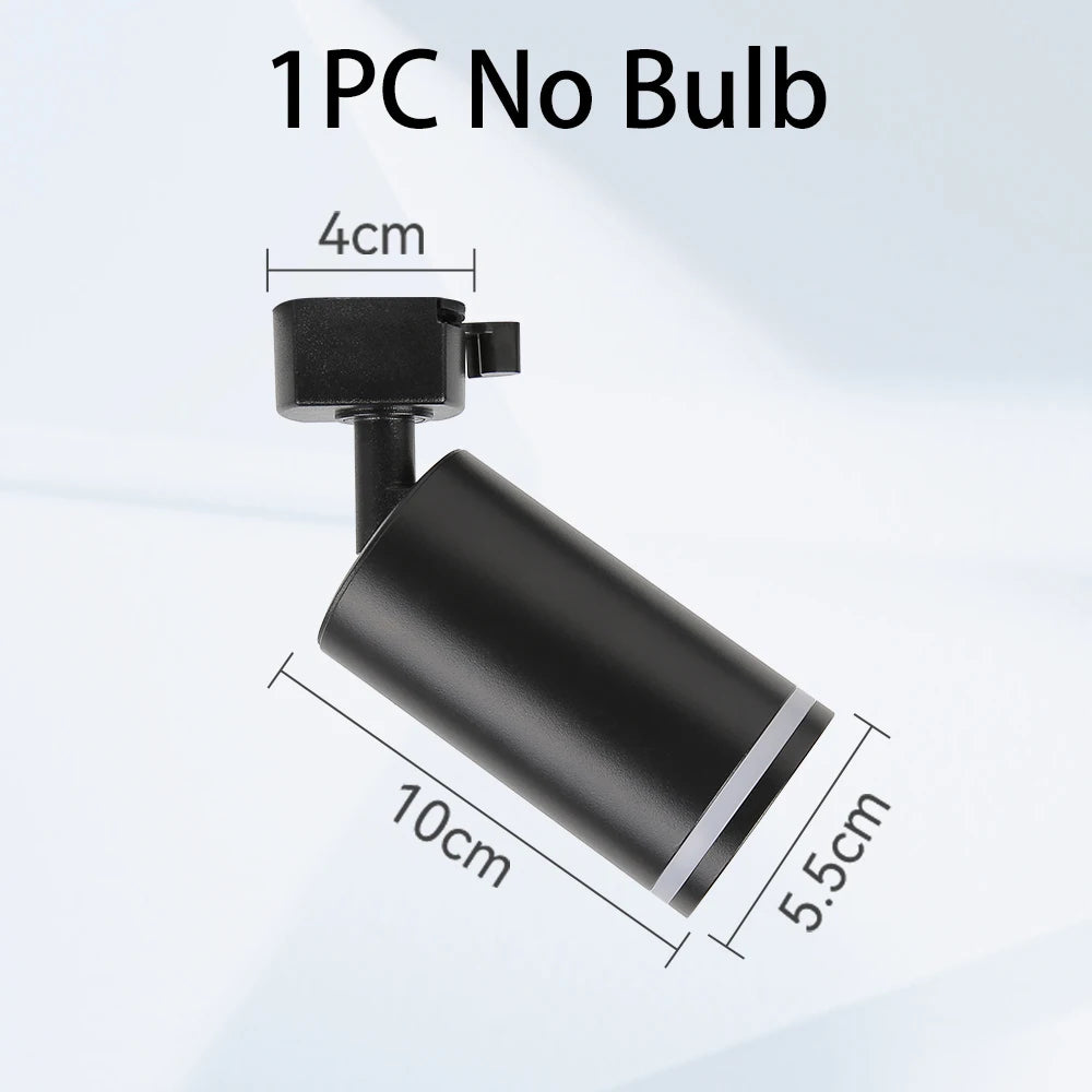GU10 LED Track Spotlight Surface-Mounted Ceiling Lamp AC 90-260V 10-15m² Kitchen Dining