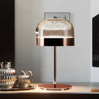Post-Modern Italian Style Glass Table Lamp Iron Touch Switch AC 100-240V 3-5m² Bedroom