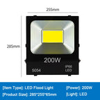 LED Flood Light 10W 20W 30W 50W 70W 100W 200W IP66 180° Cool White AC 110-240V Aluminum