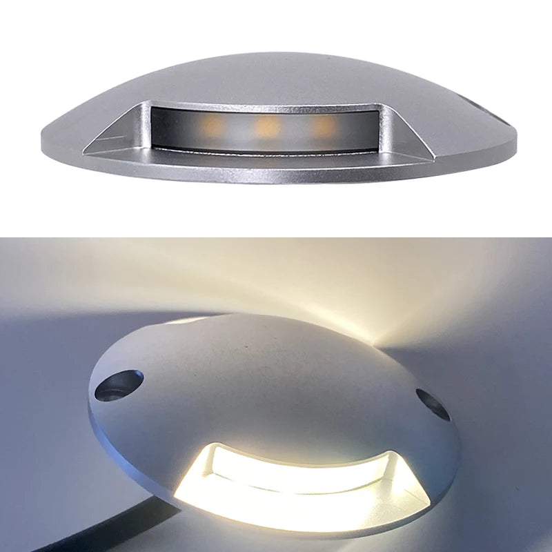 DC 12V 1W Ultra-Thin LED Outdoor Ground Step Light IP67 Waterproof OSRAM SMD2835