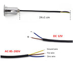 LED Underground Ground Light 1W 3W 5W COB IP67 AC 85-265V DC 12V 10 Pack 25cm Cable