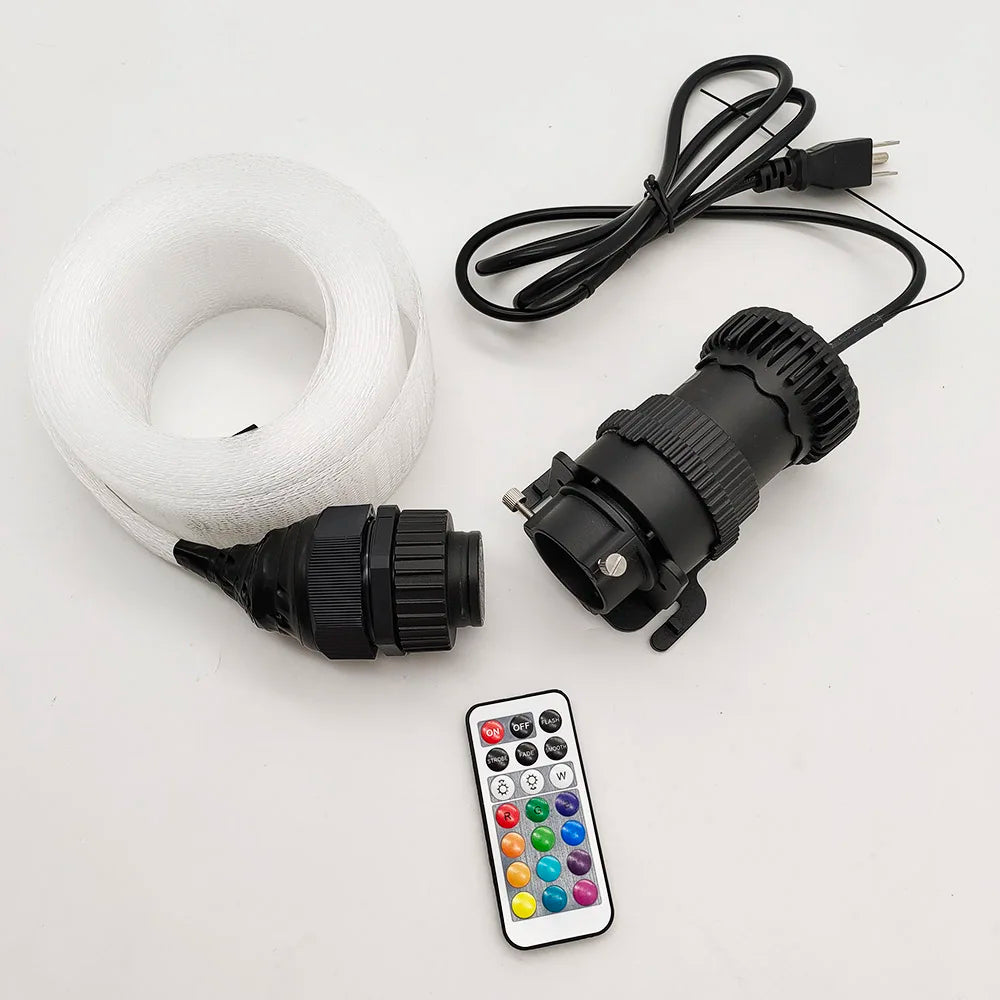 Fiber Optic Mesh LED Light Kit 6M 10M RGB IP65 RF Remote 12W AC 100-240V Tree Décor