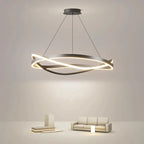 Modern Circular LED Ring Pendant Chandelier 60cm 80cm 100cm 72-144W Dimmable AC 90-265V