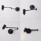 Modern GU10 LED Wall Lamp Iron Aluminum Painted Up and Down 350 Degree Foldable AC 85-260V Bedroom Living Room Bathroom