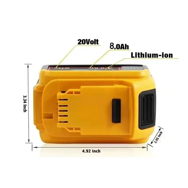 LED Work Light 3 4 5 8 Inch Rotating Cordless 3030 LED Aluminum Dewalt 18V Battery