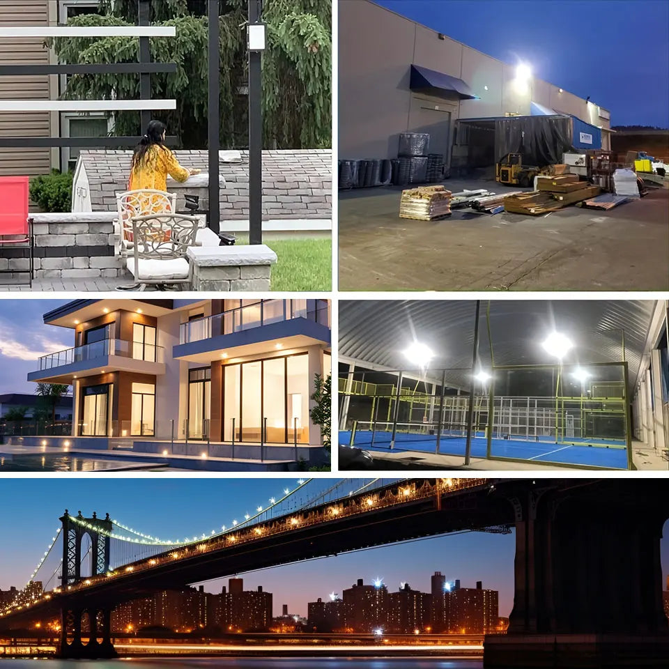 IP66 PIR Motion Sensor LED Flood Light 20W 30W 50W 70W 100W 150W 200W 300W Die Cast Aluminum AC 100-130V or 175-265V Outdoor Garden Security