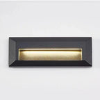 6W 9W 12W IP65 LED Wall Lamp Black Aluminum Tempered Glass AC 85-265V DC 12V Warm Cool White