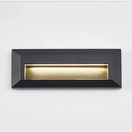 6W 9W 12W IP65 LED Wall Lamp Black Aluminum Tempered Glass AC 85-265V DC 12V Warm Cool White