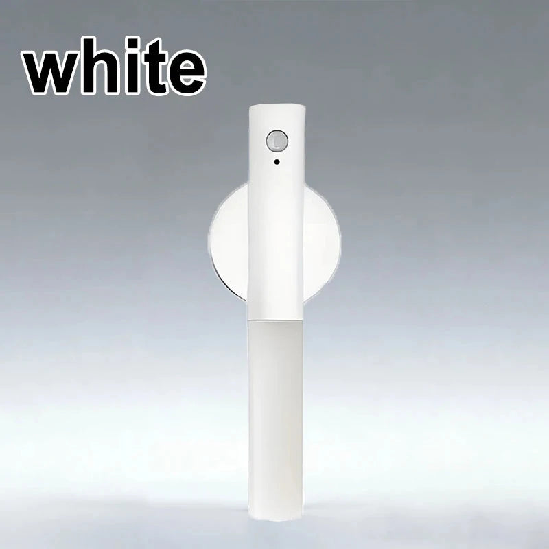 USB Rechargeable Magnetic LED Wall Lamp Motion Sensor 3 Modes 3 Color Temperatures Dimmable ABS Wood Grain Black Dark White Indoor