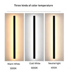 Modern LED Outdoor Wall Light IP65 Waterproof Black 9W–90W Dimmable Porch Garden