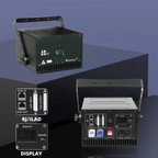 RGB Laser Scanning Projector 6W 8W 10W 12W 30K Galvo ILDA DMX512 APP RJ45 AC 110-220V Stage