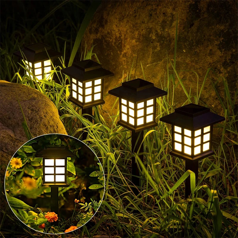 Solar LED Garden Pathway String Lights Waterproof 5m