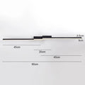 Modern LED Ceiling Light 3-Color Switch Remote Dimmable Black White Gold AC 90-260V