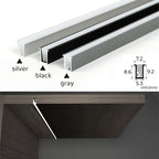 Ultra Thin LED Aluminum Channel Profile Silicone Diffuser Recessed or Surface Mount DC 12V Cabinet Closet Bar Light 30cm 40cm 50cm 100cm