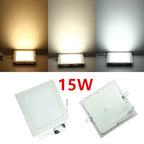 LED Recessed Panel Downlight 3W 4W 6W 9W 12W 15W 25W 120° PF97% AC 85-265V CE RoHS