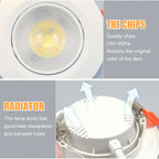 Ultra-Thin LED Recessed Downlight 3W 5W 7W 9W 12W Epistar Round Square AC 110-245V 30,000hr
