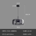Nordic Minimalist Iron Glass Pendant Chandelier E26 E27 38cm Single Head Dimmable AC 90-260V