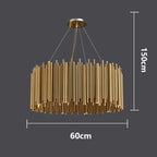 Modern Luxury Ironware Pendant Chandelier D60-120cm 86-195W Dimmable Remote AC 90-265V