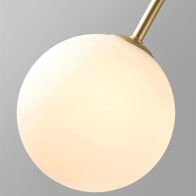 Nordic Minimalist G9 Pendant Chandelier Iron Frosted Glass Black Gold Red 90-260V