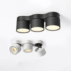 90° Fold 350° Rotate Dimmable COB LED Ceiling Downlight 10W 15W CRI 90+ AC 85-265V Black