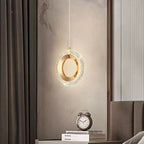 Modern LED Cord Pendant Light Aluminum Iron Gold Plated Single AC 90-260V Living Dining