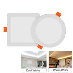 Ultra-Thin LED Recessed Panel Downlight 6W 8W 15W 20W Adjustable Cutout 50-210mm 85-265V