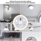 5.3-Inch LED Ceiling Fan Light Kit 15W 3-CCT 3000K 4200K 6500K Dimmable AC 95-265V Retrofit