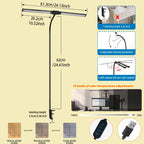 Double-Head LED Desk Lamp 24W USB DC 5V 10 Dimming Levels 3-CCT CRI 90+ 360° Gooseneck