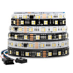 WS2805 RGBCCT Addressable Pixel LED Strip 5-in-1 SMD5050 60/84 LED/m DC12V 24V 1m 3m 5m