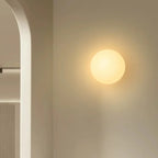 Modern Minimalist Glass Ball LED Wall Lamp Iron Dimmable AC 90-260V Bedroom Living Room