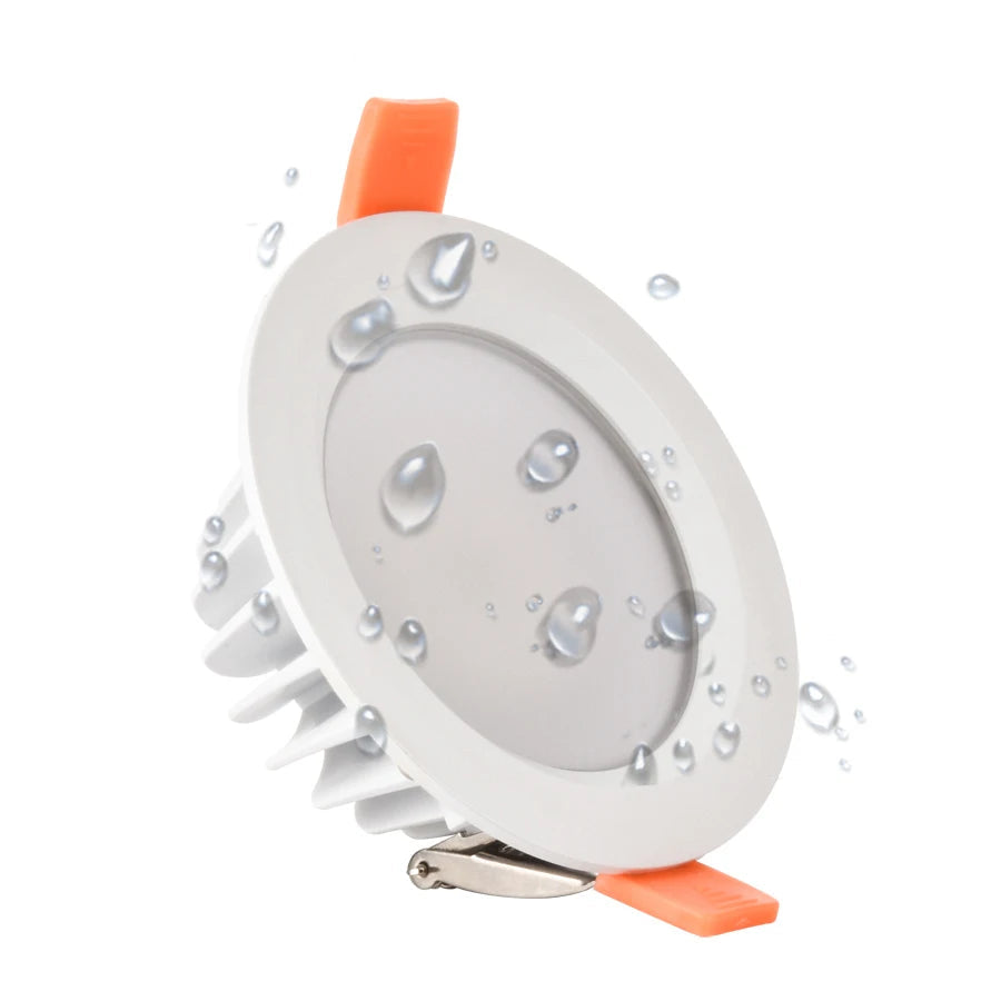 IP65 Waterproof LED Recessed Downlight 7W 9W 12W 15W SMD5630 Epistar 85-265V Bathroom