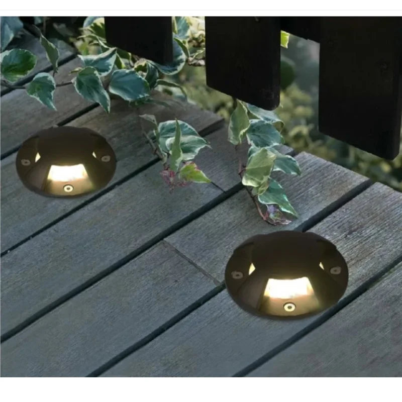 IP68 LED Underground Ground Light 3W 6W 10W AC 85-265V or DC 12V 120 Degree 100 lm/W Aluminum Garden Path Landscape Single Pack