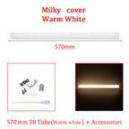 20W V-Shape T8 LED Tube 57cm 96-LED SMD2835 2000lm 270° Clear Milky AC 85-265V 2ft