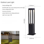 IP65 LED Garden Lawn Lamp 7W 10W 12W Die-Cast Aluminum AC 110-220V Warm Natural Cool White