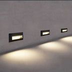 6W 9W 12W IP65 LED Wall Lamp Black Aluminum Tempered Glass AC 85-265V DC 12V Warm Cool White