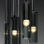 Modern Iron Glass E26/E27 Pendant Light Black 1.5m Cord AC 90-260V Living Room Bedroom