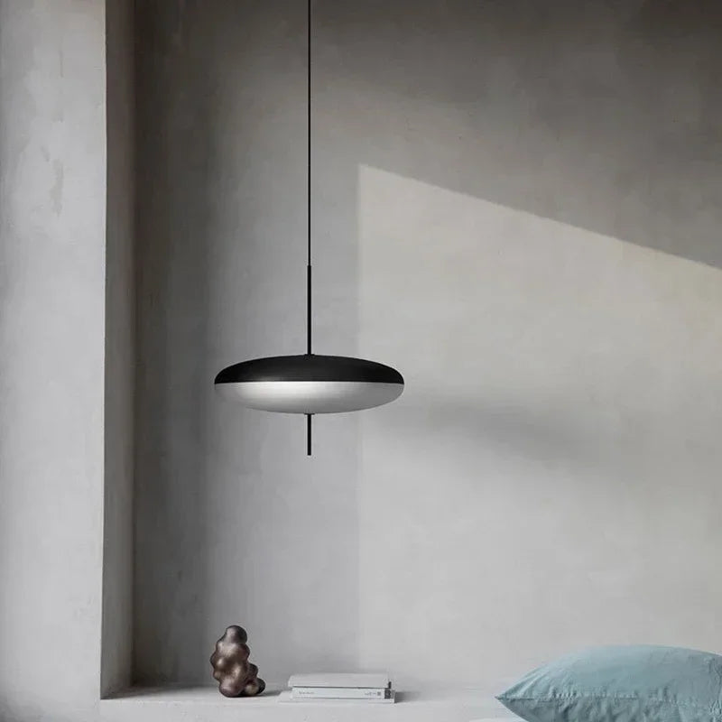 Nordic LED Pendant Light Flying Saucer 5-Light E26 E27 D30cm Tricolor White Black 90-260V