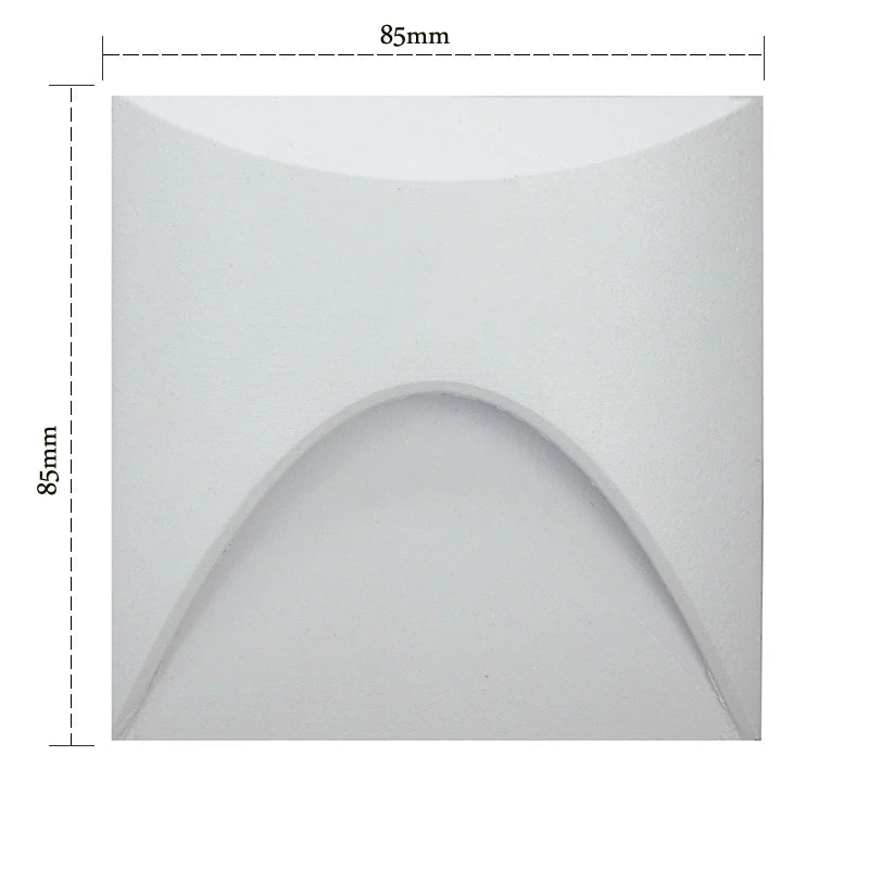 3W IP65 LED Recessed Stair Step Light AC 100-240V Sand White Black Gray 50,000hr Wall Lamp