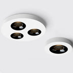 Ultra Thin COB LED Surface Mounted Ceiling Spotlight 10W 30W 50W 60W CRI 93 24 Degree Anti Glare Dimmable Knob Switch AC 85-265V Black White