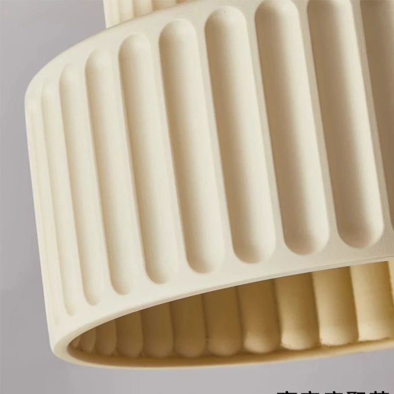 Nordic Resin LED Ceiling Light E27 Surface Mount Perforated Anti-Glare Bedroom Living Room