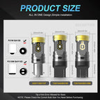 T20 7443 1157 BAY15D LED Bulb 72W 2000lm 3838 Chip Canbus Reverse Brake Tail 12V 24V 2-Pack