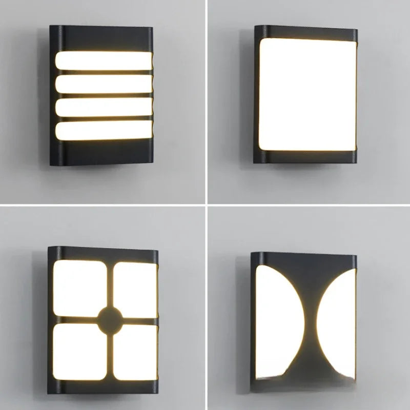 IP65 LED Outdoor Wall Sconce 15W Plastic Warm White Cool White AC 85-265V Garden Balcony Courtyard Hallway Horizontal or Vertical Mount