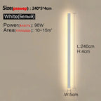 Modern Nordic LED Outdoor Wall Lamp IP65 Metal Acrylic Black Dimmable Remote AC 110-240V