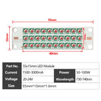 High-Power IR Deep Red LED Chip Module 50W 100W 660nm 730nm 850nm 940nm 55x15mm Grow Light