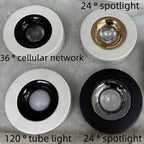 Ultra Thin COB LED Surface Mounted Ceiling Spotlight 10W 30W 50W 60W CRI 93 24 Degree Anti Glare Dimmable Knob Switch AC 85-265V Black White