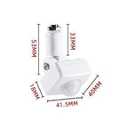 IP65 PIR Motion Sensor Switch AC 85-265V 160 Degree 6 to 8 Meter Detection Range Adjustable Sensitivity Timer Day Night Mode ABS Panel Mount