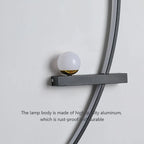 Modern C-Line LED Wall Sconce 12-20W Dimmable Remote CCT 3000-6000K Black Gold AC 90-260V