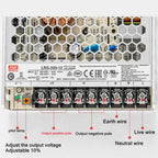 AC 110-220V to DC 12V 24V Power Supply 5A 10A 20A 40A LED Strip Indoor Aluminum Constant Voltage