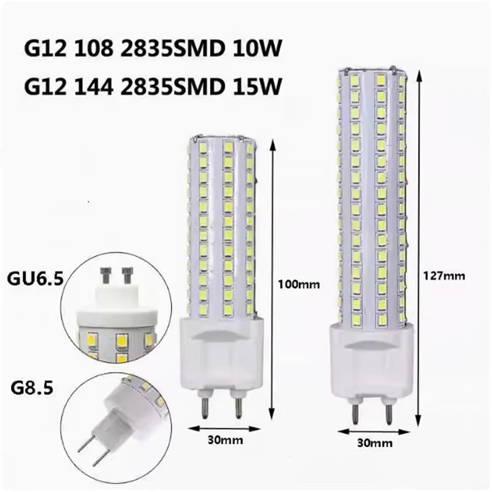 G12 G8.5 GU6.5 LED Corn Bulb 10W 15W SMD 2835 360 Degree 1500lm AC 100-240V Warm White Neutral White Cool White 5 Pack