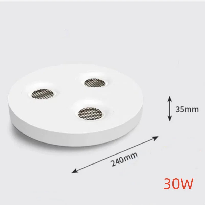 Ultra Thin COB LED Surface Mounted Ceiling Spotlight 10W 30W 50W 60W CRI 93 24 Degree Anti Glare Dimmable Knob Switch AC 85-265V Black White